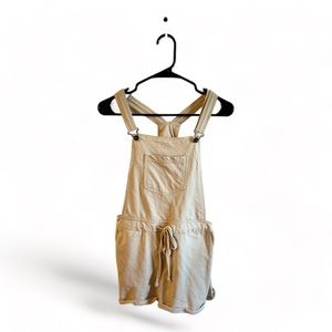 Beige Cotton Overalls